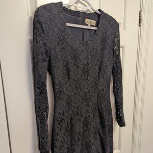 90s Vintage Le Chateau Lace Dress - Size 7, Made in Canada